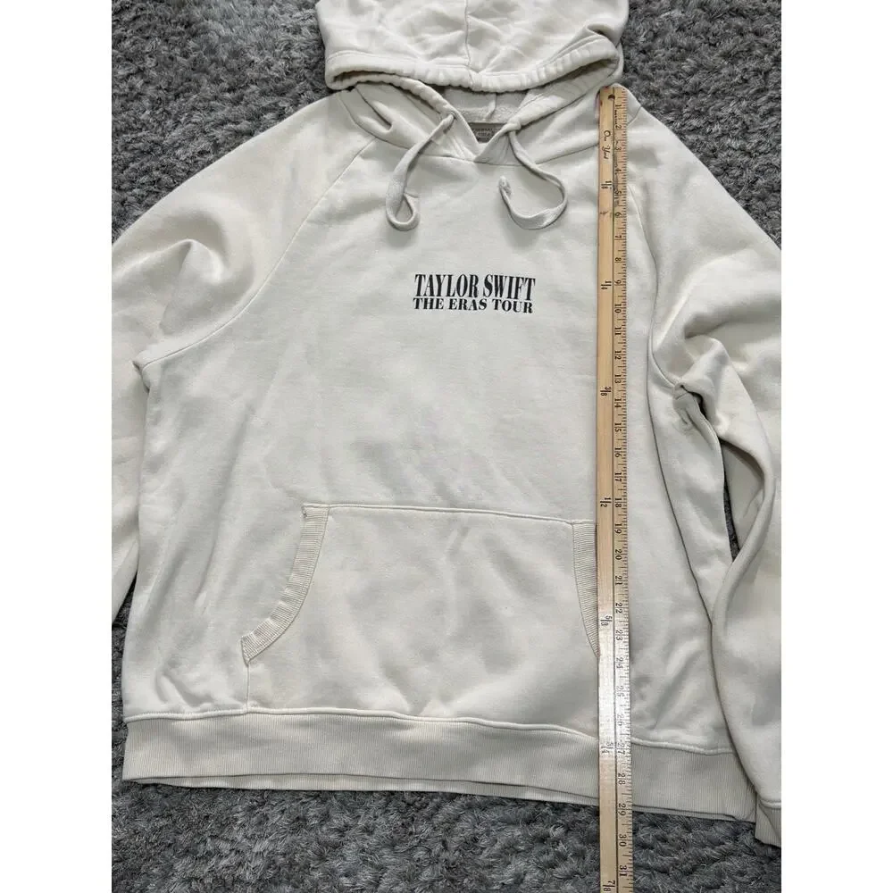Taylor Swift Official The Eras Tour Sweatshirt Hoodie Adult Size XL Unisex Cream